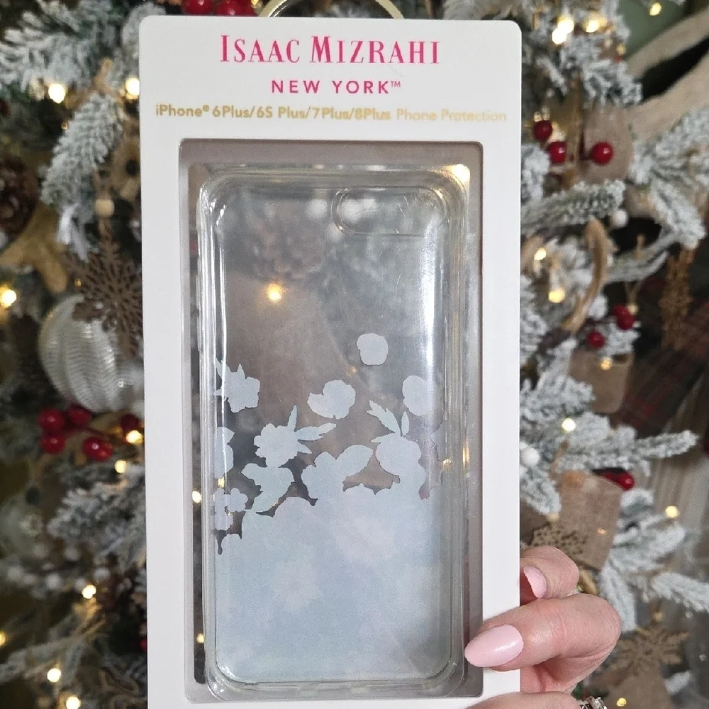 Isaac Mizrahi Purple and White Floral iPhone Case